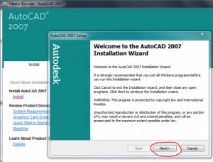 Hướng dẫn Cài đặt phần mềm AutoCAD 2007 Full Crack