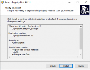 Hướng dẫn cài đặt phần mềm Registry First Aid Platinum 11.3
