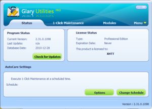 Tính năng chính của phần mềm Glary Utilities Pro 5