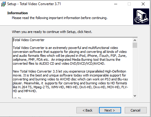 Hướng dẫn cài đặt phần mềm Total Video Converter 3.71 chi tiết