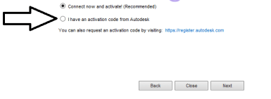 Check vào ô I have an activation code from Autodesk Check vào ô I have an activation code from Autodesk