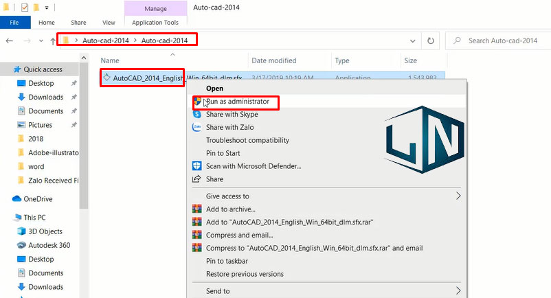 Chạy File Setup