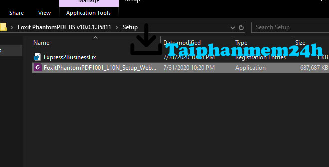 Chạy file cài đặt phần mềm