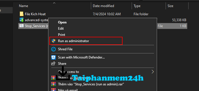 Chạy file ngắt phần mềm chạy ẩn Chạy file ngắt phần mềm chạy ẩn