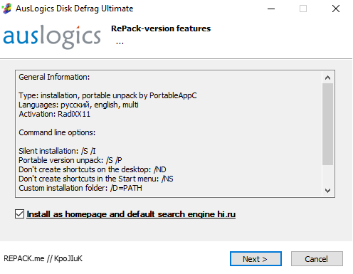 Install as homepage