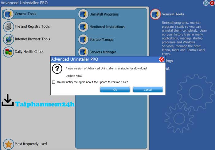 Nhấn Cancel để tạm thời tắt phần mềm