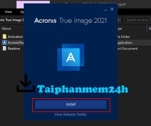 Nhấn Install để cài đặt phần mềm