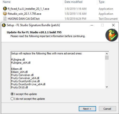 Chạy file fl_fixed_f.ull_installer_20_1_1 Chạy file fl_fixed_f.ull_installer_20_1_1
