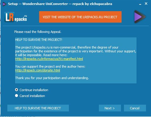 Check vào ô Continue Installation và chọn Next Check vào ô Continue Installation và chọn Next