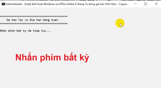 Bấm phím 8 để thoát hẳn công cụ