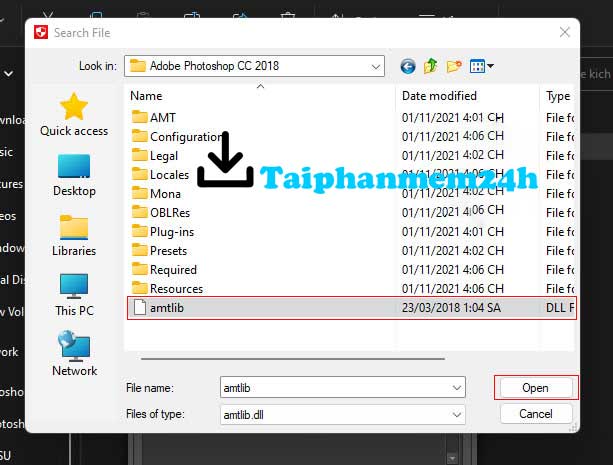 Chọn file amtlib Chọn file amtlib