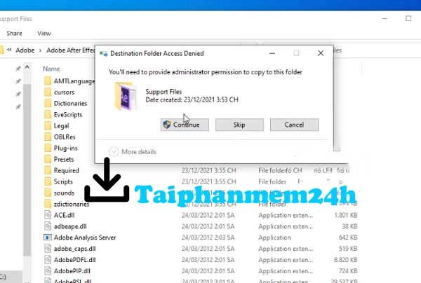 Nhấn Continue để tiếp tục Nhấn Continue để tiếp tục