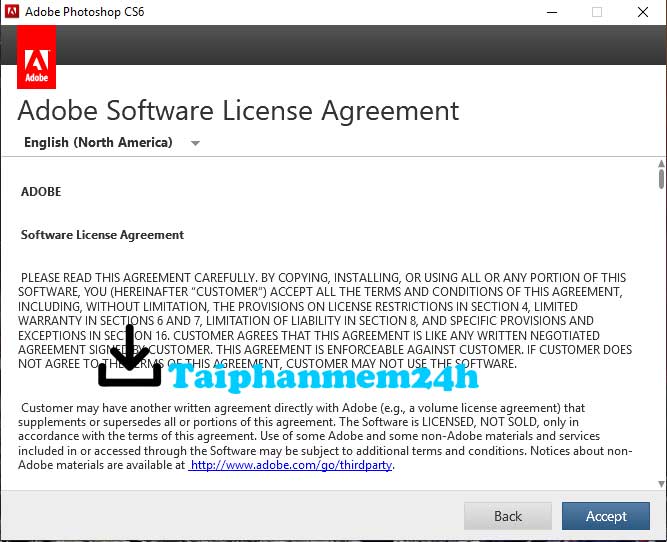 Nhấn Accept