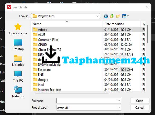 Vào thư mục Adobe Vào thư mục Adobe